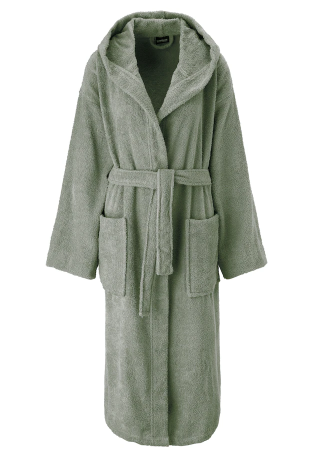 Bruno Banani Unisex-Bademantel »Robby, ideal für Sauna & Spa, Standard, Premium und Überlänge« 1 Stk. Damen & Herren Bademäntel, Baumwolle, mit Taschen, Sauna, XS-3XL