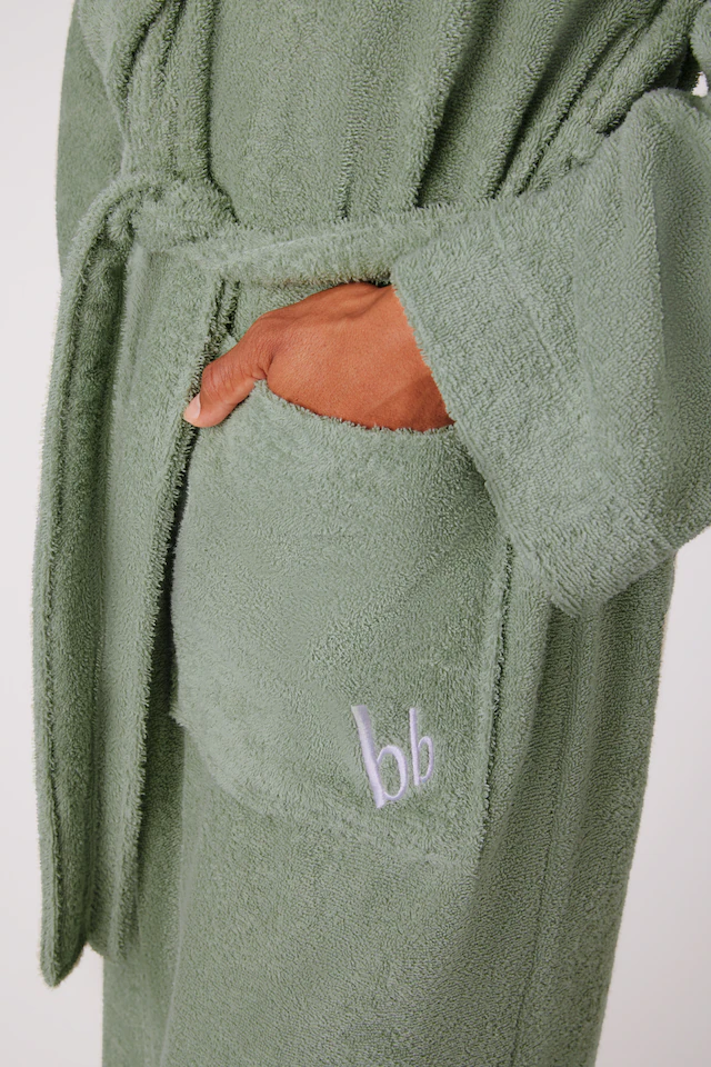 Bruno Banani Unisex-Bademantel »Robby, ideal für Sauna & Spa, Standard, Premium und Überlänge« 1 Stk. Damen & Herren Bademäntel, Baumwolle, mit Taschen, Sauna, XS-3XL