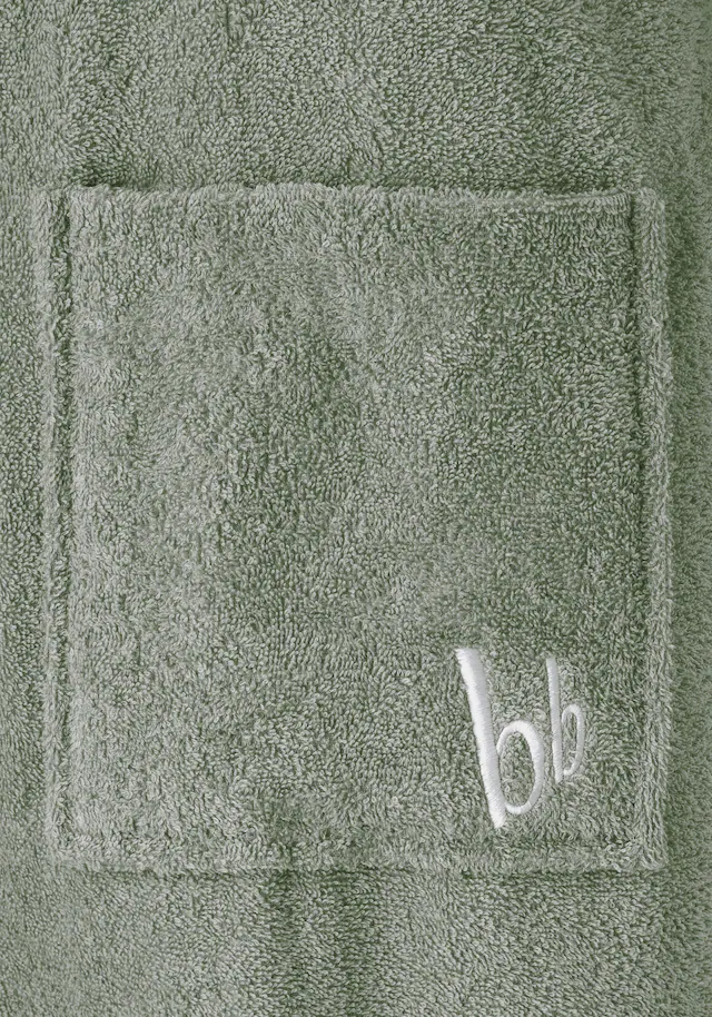Bruno Banani Unisex-Bademantel »Robby, ideal für Sauna & Spa, Standard, Premium und Überlänge« 1 Stk. Damen & Herren Bademäntel, Baumwolle, mit Taschen, Sauna, XS-3XL