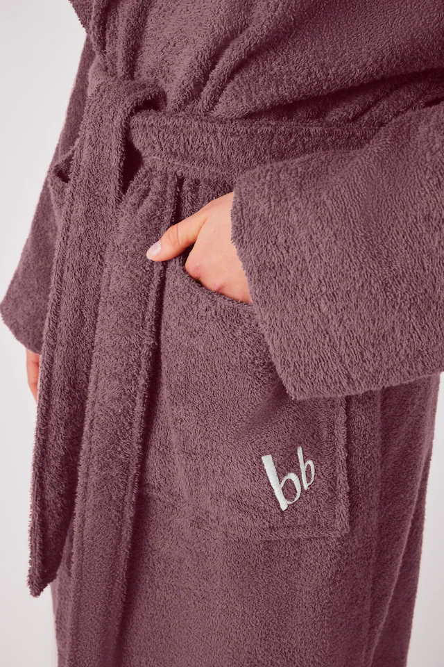 Bruno Banani Unisex-Bademantel »Robby, ideal für Sauna & Spa, Standard, Premium und Überlänge« 1 Stk. Damen & Herren Bademäntel, Baumwolle, mit Taschen, Sauna, XS-3XL