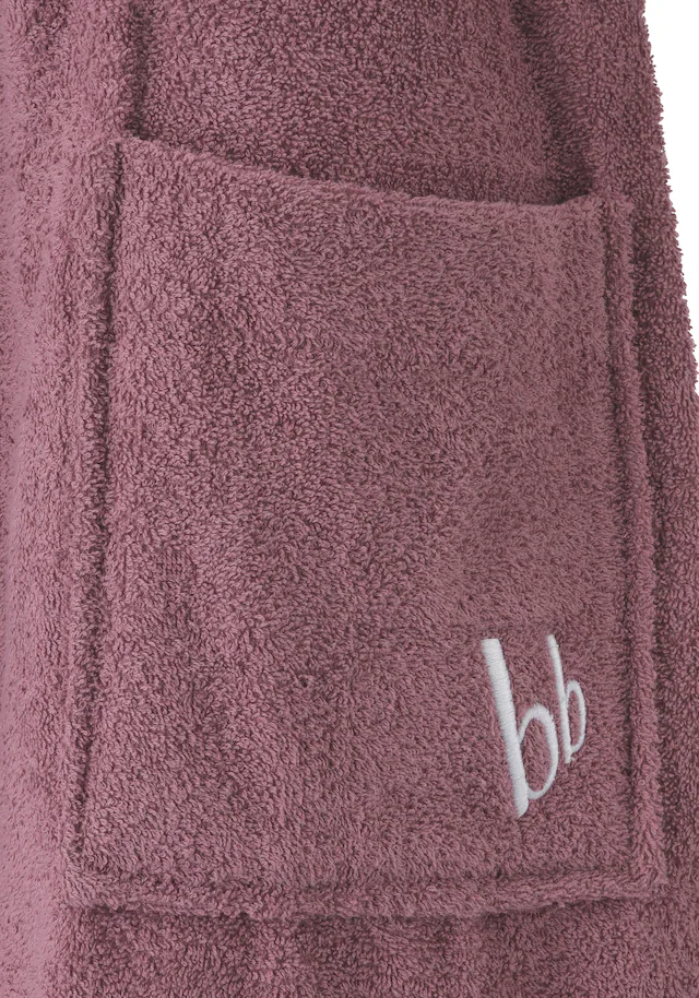 Bruno Banani Unisex-Bademantel »Robby, ideal für Sauna & Spa, Standard, Premium und Überlänge« 1 Stk. Damen & Herren Bademäntel, Baumwolle, mit Taschen, Sauna, XS-3XL