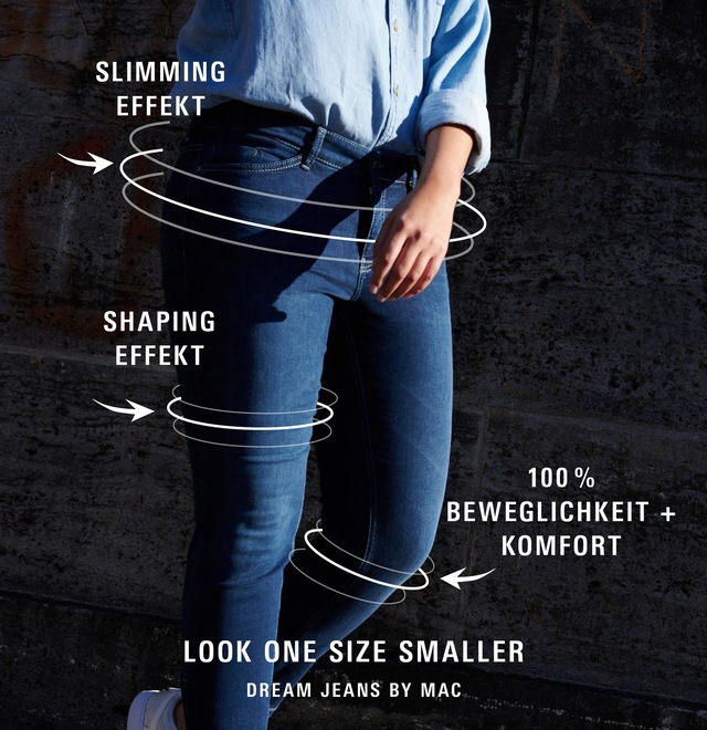 MAC 7/8-Jeans »Dream Chic« verkürzte Form mit Reißverschluss