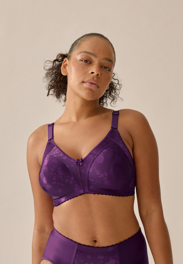 Naturana Minimizer-BH »Minimizer« 1 Stk. Shaping-Effekt, breite Träger, feminin, bügellos, Satin, Blumenmuster
