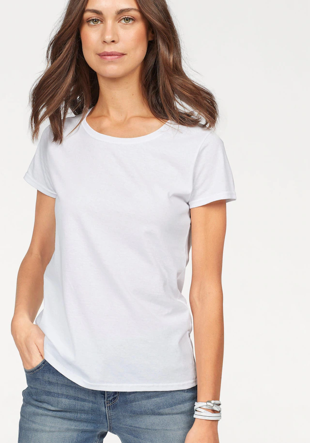 Fruit of the Loom Rundhalsshirt Packung, 5 Stk. original T. LADY-FIT im 5er Pack