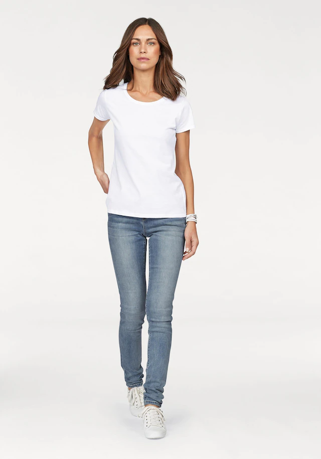 Fruit of the Loom Rundhalsshirt Packung, 5 Stk. original T. LADY-FIT im 5er Pack