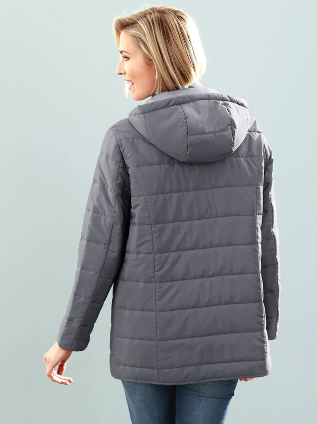 Classic Basics Steppjacke mit Kapuze