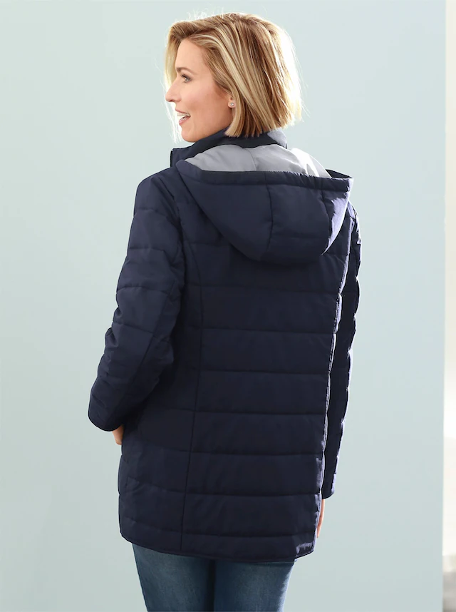 Classic Basics Steppjacke mit Kapuze