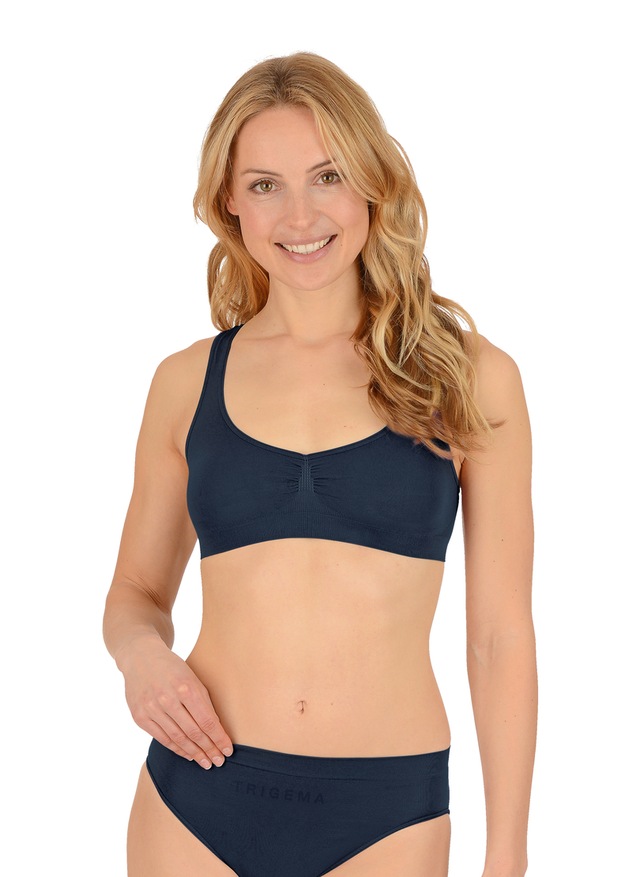 Trigema Bügelloser BH »TRIGEMA Bustier aus Polyamid/Elastan« 1