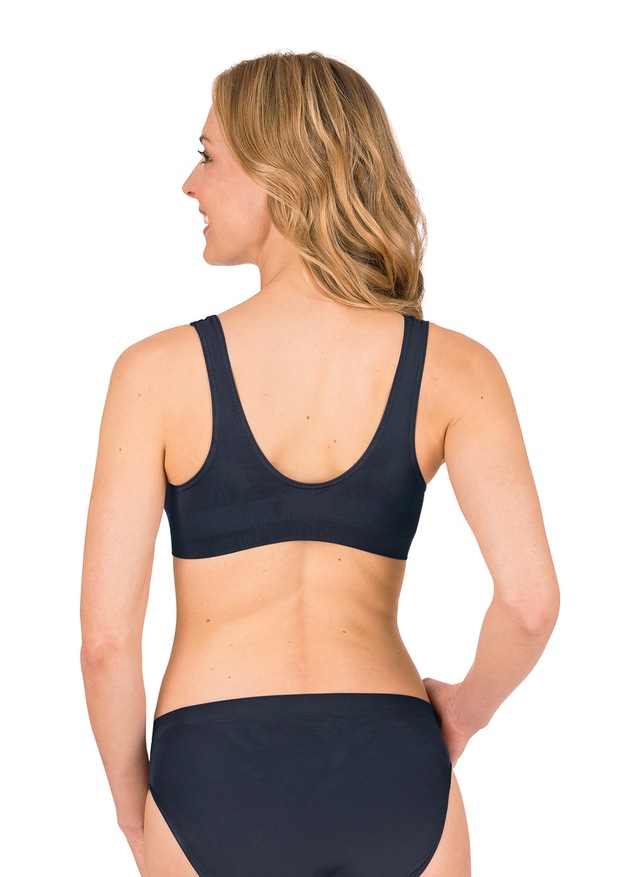 Trigema Bügelloser BH »TRIGEMA Bustier aus Polyamid/Elastan« 1