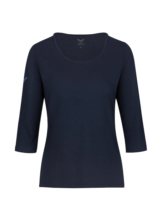 Trigema T-Shirt »TRIGEMA Langarmshirs aus Biobaumwolle« 1