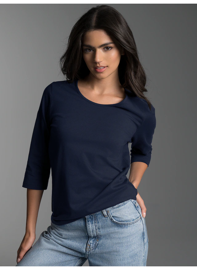 Trigema T-Shirt »TRIGEMA Langarmshirs aus Biobaumwolle« 1