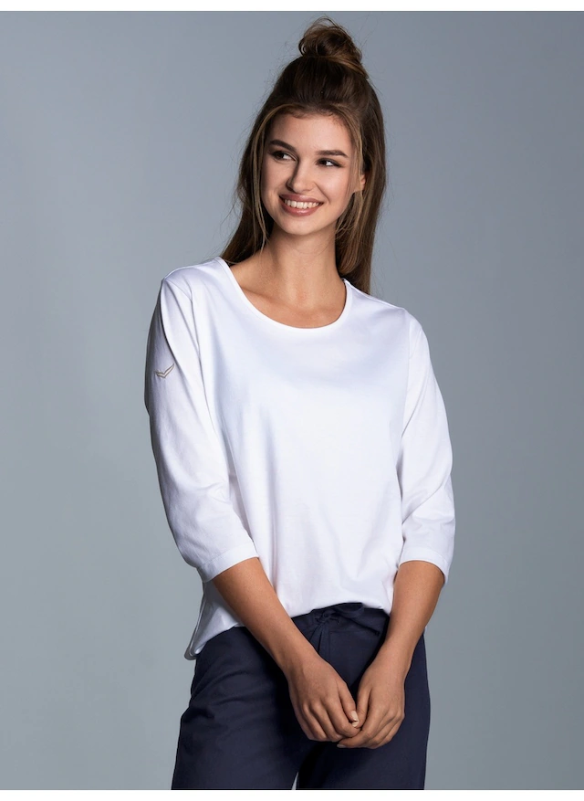 Trigema T-Shirt »TRIGEMA Langarmshirs aus Biobaumwolle« 1