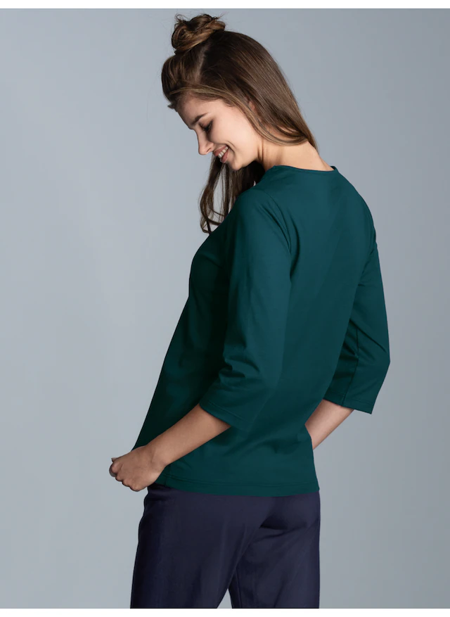 Trigema T-Shirt »TRIGEMA Langarmshirs aus Biobaumwolle« 1