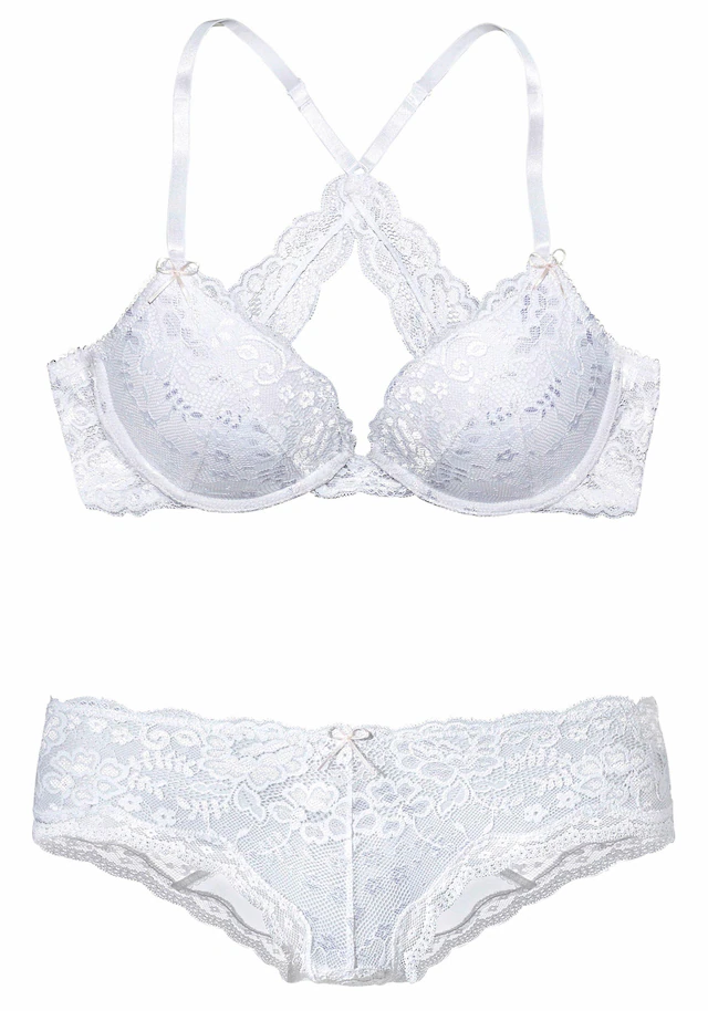 LASCANA Set: Push-up-BH Set, 2 Stk. sexy Unterwäsche, sexy Dessous Damen