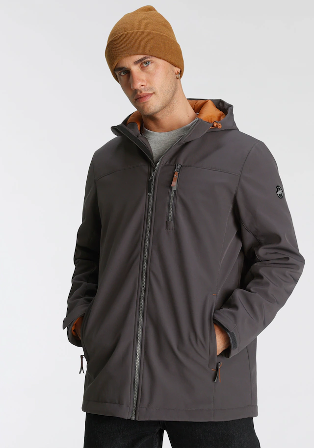Polarino Winterjacke mit Kapuze atmungsaktiv, wasserabweisend, winddicht