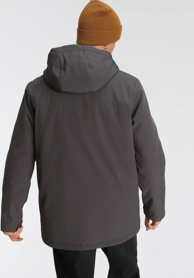 Polarino Winterjacke mit Kapuze atmungsaktiv, wasserabweisend, winddicht