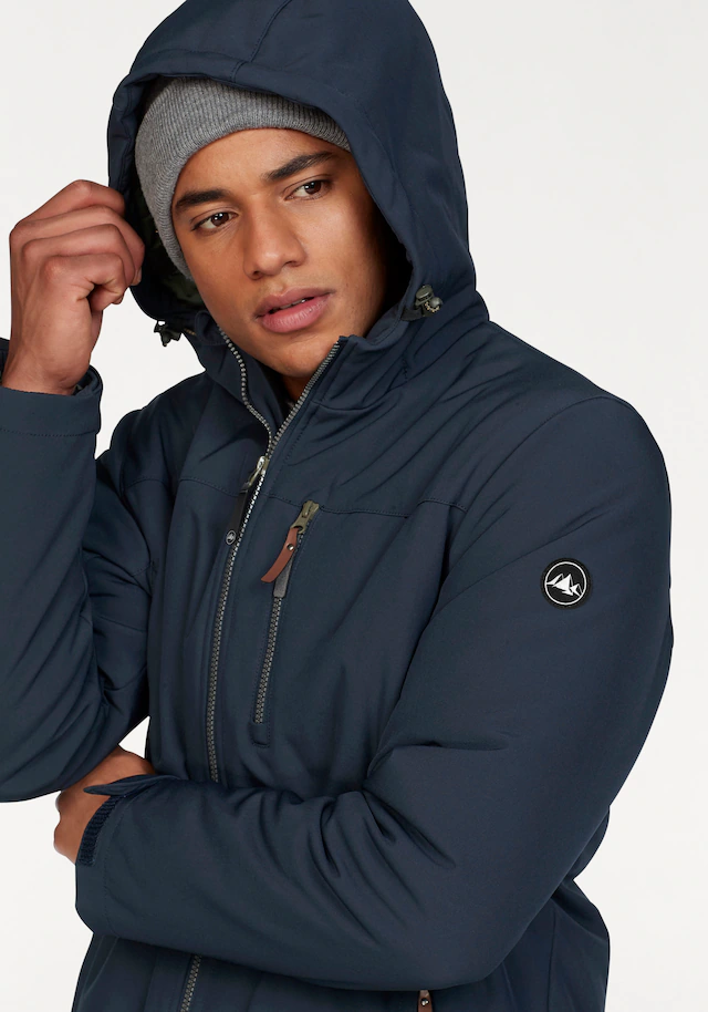 Polarino Winterjacke mit Kapuze atmungsaktiv, wasserabweisend, winddicht