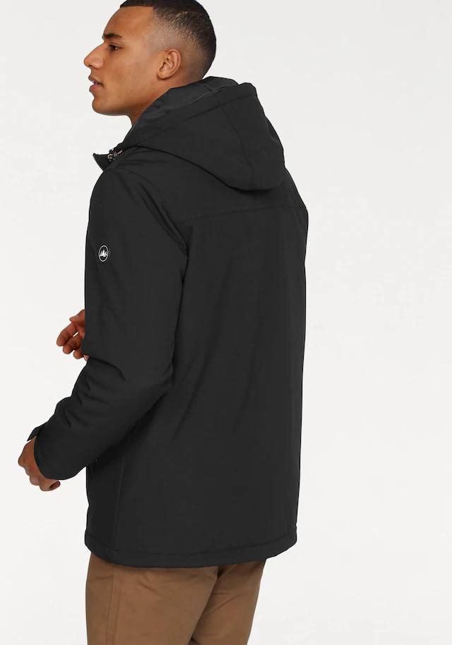 Polarino Winterjacke mit Kapuze atmungsaktiv, wasserabweisend, winddicht