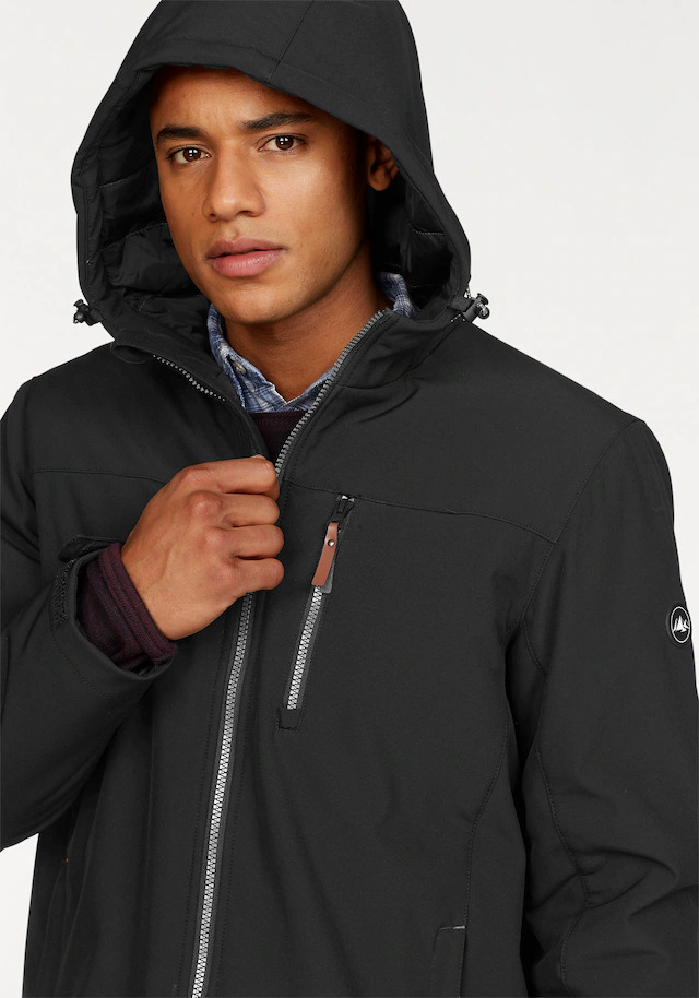Polarino Winterjacke mit Kapuze atmungsaktiv, wasserabweisend, winddicht