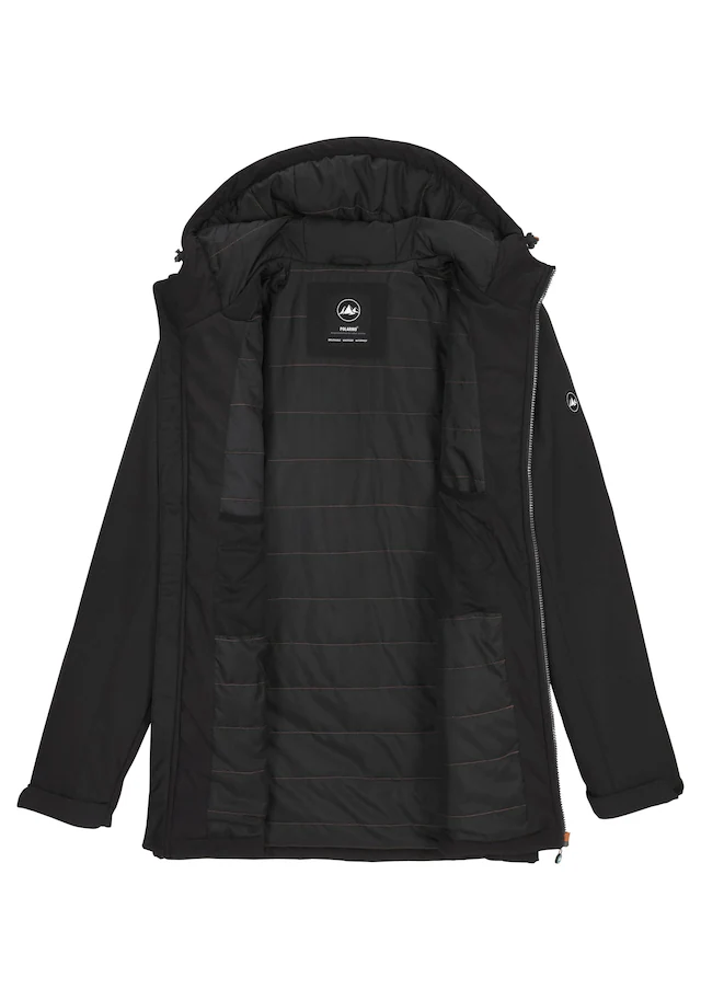 Polarino Winterjacke mit Kapuze atmungsaktiv, wasserabweisend, winddicht