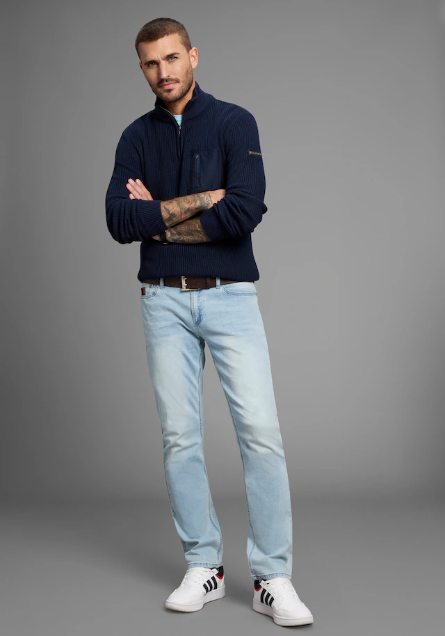 Bruno Banani Straight-Jeans »Hutch« gerade geschnittenes Bein, niedrige Leibhöhe, reguläre Passform