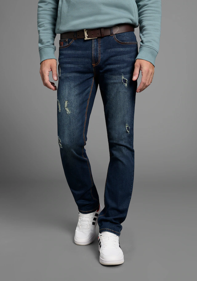 Bruno Banani Straight-Jeans »Hutch« gerade geschnittenes Bein, niedrige Leibhöhe, reguläre Passform