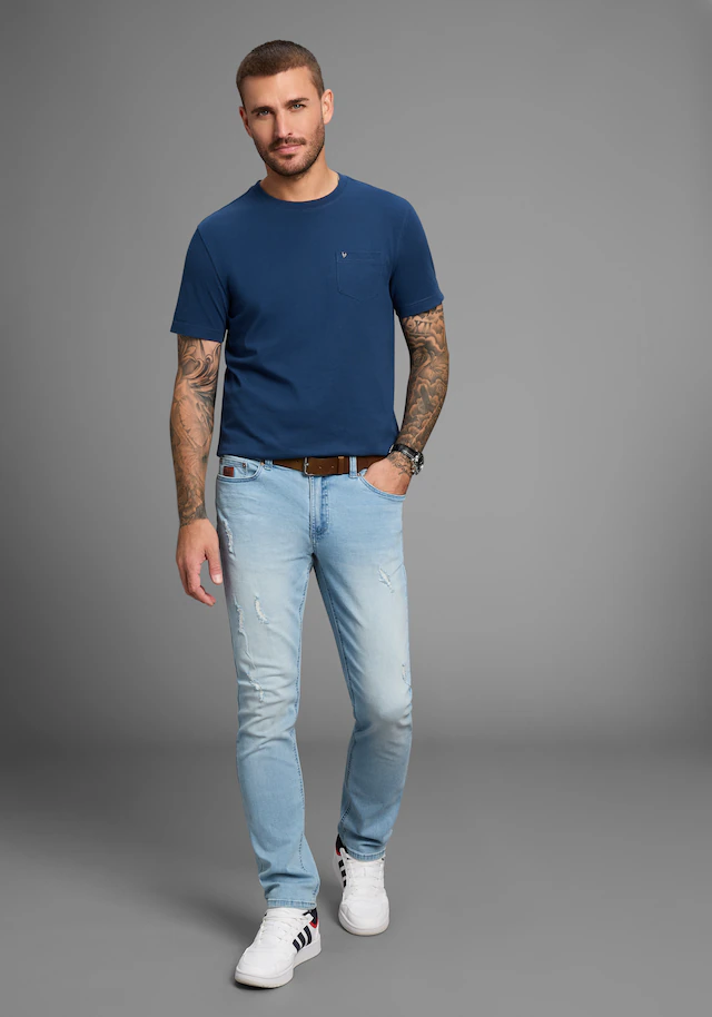 Bruno Banani Straight-Jeans »Hutch« gerade geschnittenes Bein, niedrige Leibhöhe, reguläre Passform