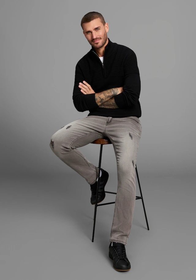 Bruno Banani Straight-Jeans »Hutch« gerade geschnittenes Bein, niedrige Leibhöhe, reguläre Passform