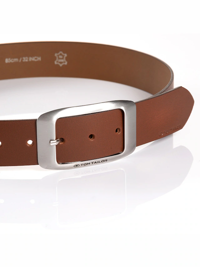 TOM TAILOR Ledergürtel »TTAMY« 1 Stk. 4 cm breiter Damengürtel, modisch vielseitig