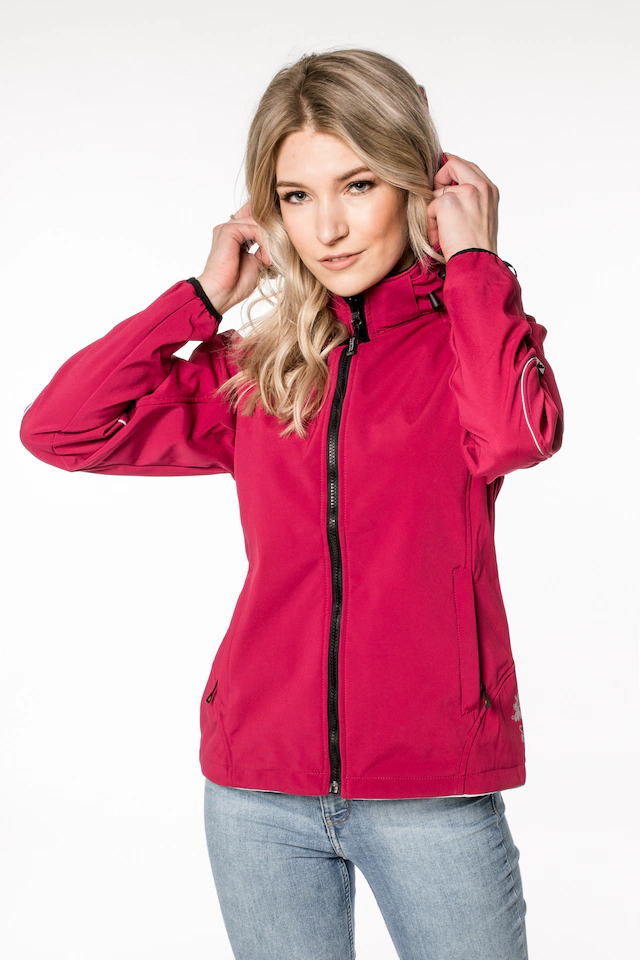 DEPROC Active Softshelljacke »NIGEL PEAK Women« mit Kapuze auch in Großen Größen erhältlich