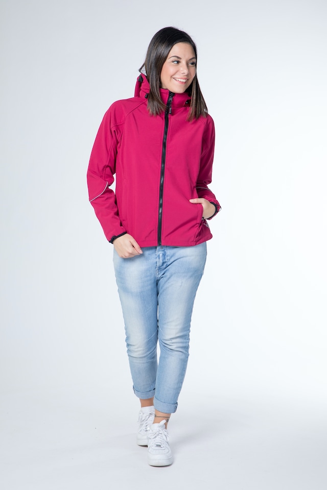 DEPROC Active Softshelljacke »NIGEL PEAK Women« mit Kapuze auch in Großen Größen erhältlich