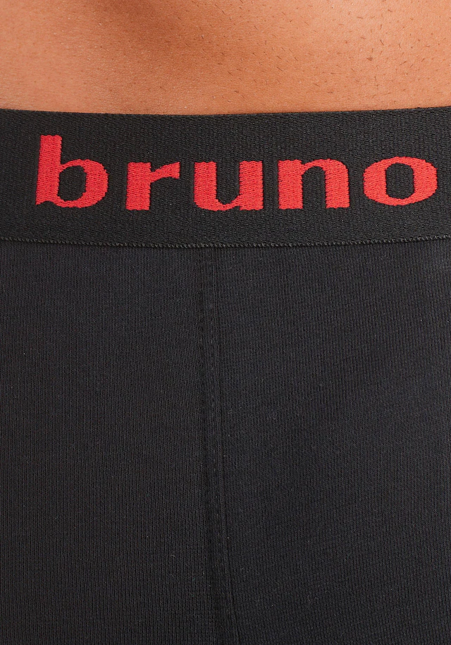 Bruno Banani Hipster Packung, 4 Stk. knapp sitzende Boxershorts mit Logo Webbund aus Baumwollmischung