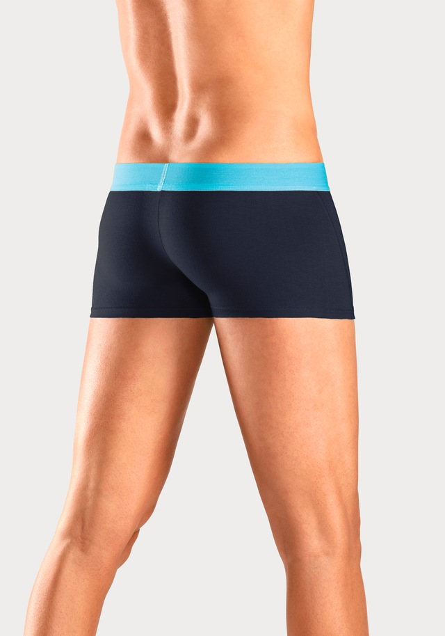 Bruno Banani Hipster Packung, 4 Stk. knapp sitzende Boxershorts mit Logo Webbund aus Baumwollmischung