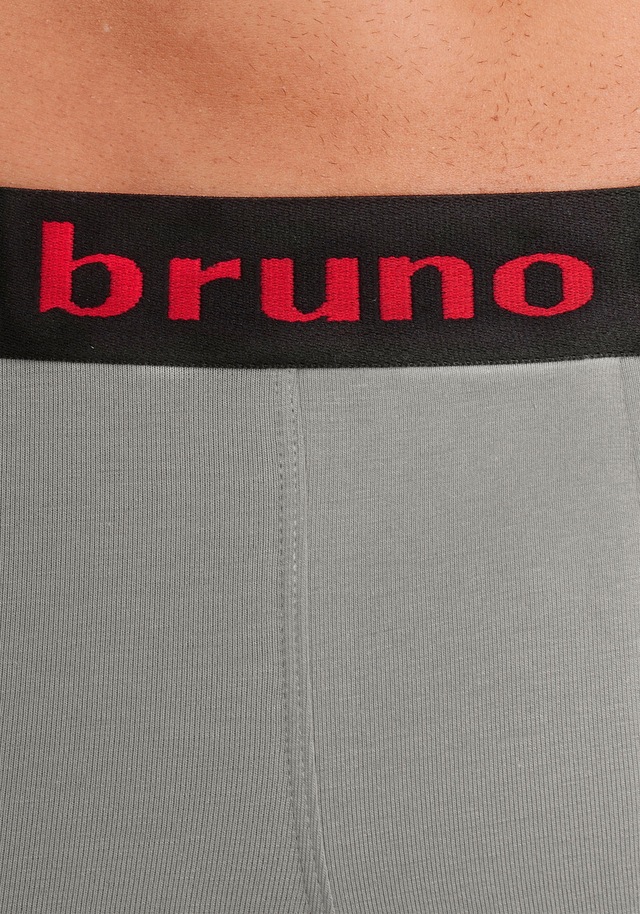 Bruno Banani Hipster Packung, 4 Stk. knapp sitzende Boxershorts mit Logo Webbund aus Baumwollmischung