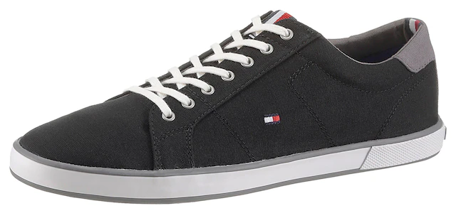 Tommy Hilfiger Sneaker »H2285ARLOW 1D« , Freizeitschuh, Halbschuh, Schnürer mit seitlicher Flaggen-Stickerei