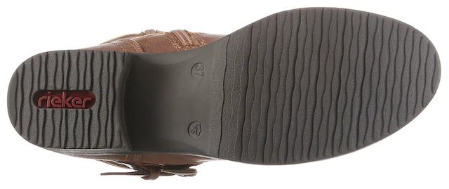 Rieker Stiefel Winterboots, ,Blockabsatz mit gerafftem slouchy-Schaft, schmale Form