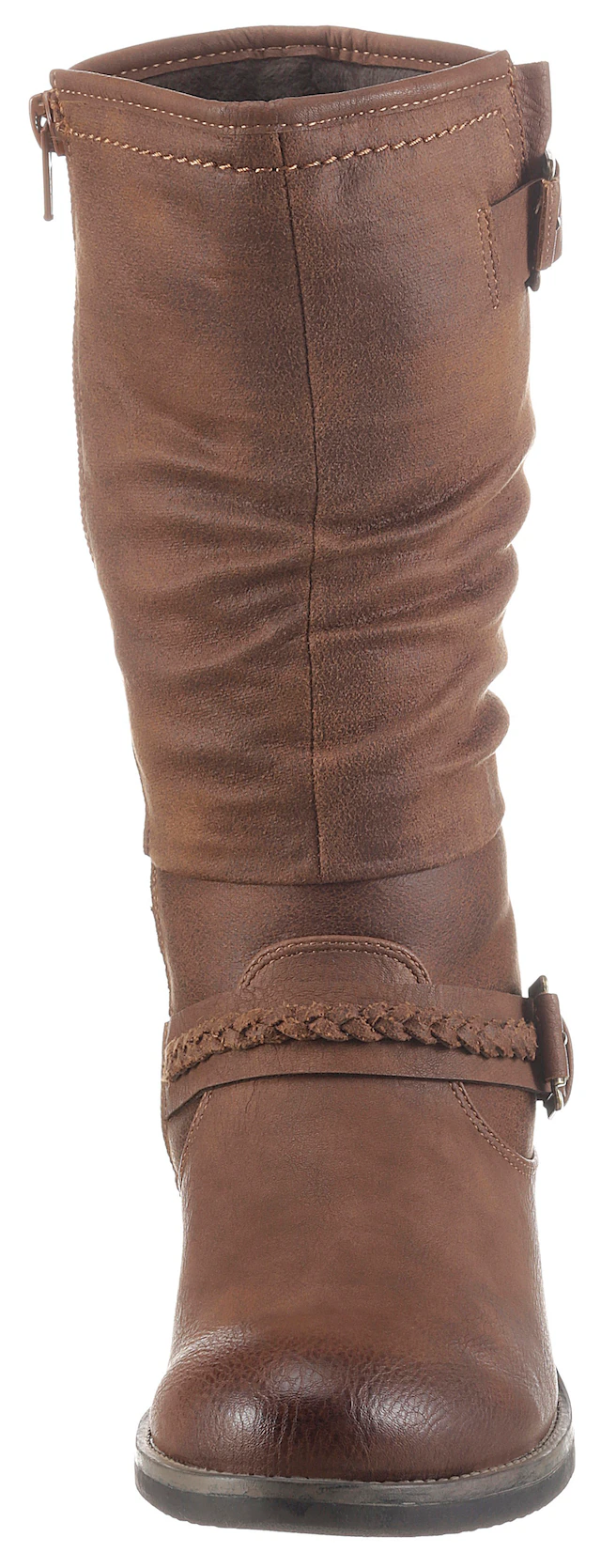 Rieker Stiefel Winterboots, ,Blockabsatz mit gerafftem slouchy-Schaft, schmale Form