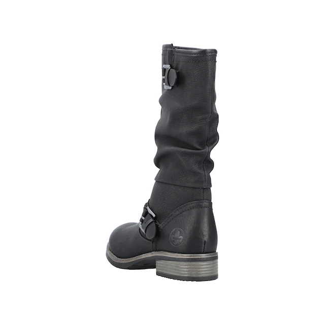 Rieker Stiefel Winterboots, ,Blockabsatz mit gerafftem slouchy-Schaft, schmale Form