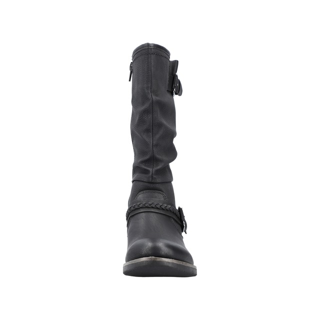 Rieker Stiefel Winterboots, ,Blockabsatz mit gerafftem slouchy-Schaft, schmale Form