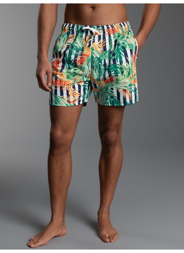 Trigema Shorts »TRIGEMA Bade-/Freizeitshorts mit Druckmotiv«
