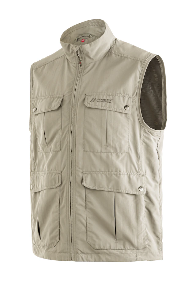 Maier Sports Funktionsweste »Valdemar« Herren Weste mit mehreren Taschen, atmungsaktive Outdoorweste, Reg Fit