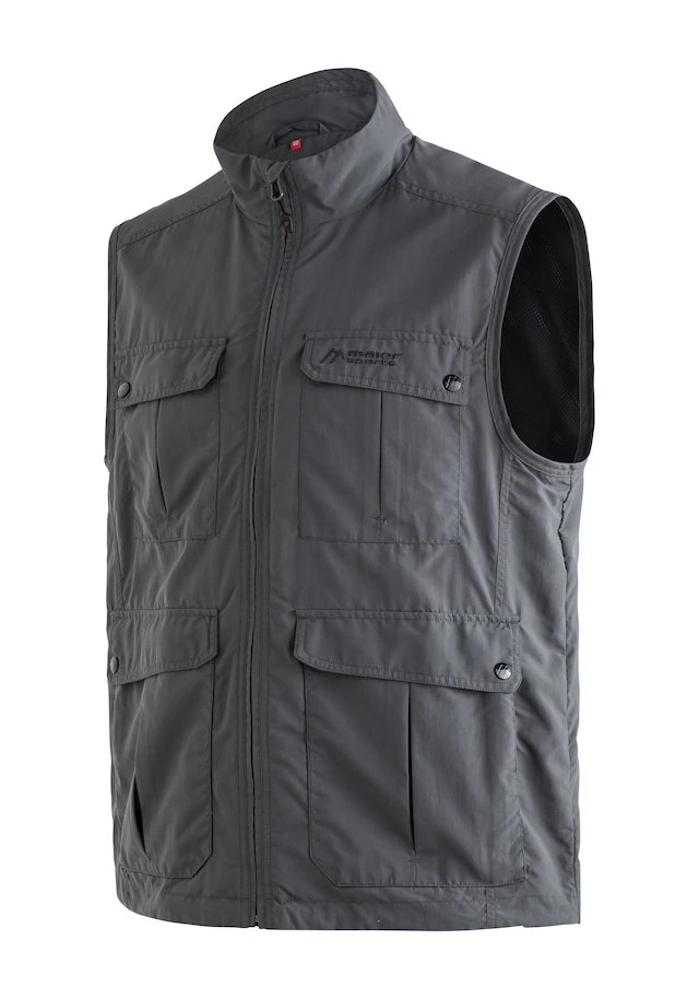 Maier Sports Funktionsweste »Valdemar« Herren Weste mit mehreren Taschen, atmungsaktive Outdoorweste, Reg Fit