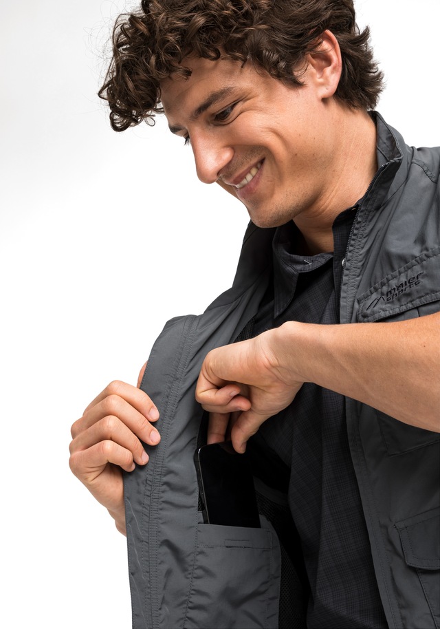 Maier Sports Funktionsweste »Valdemar« Herren Weste mit mehreren Taschen, atmungsaktive Outdoorweste, Reg Fit
