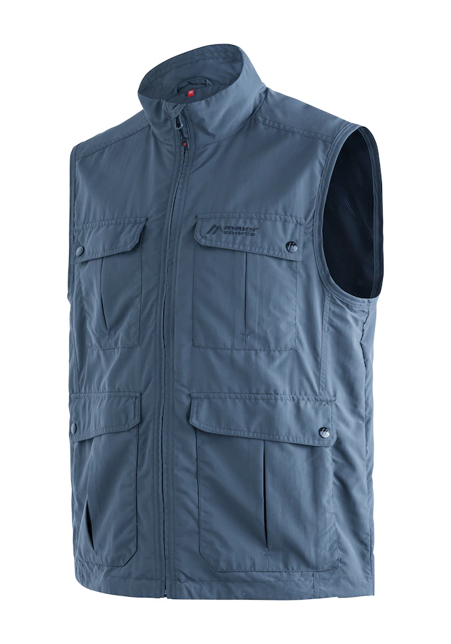 Maier Sports Funktionsweste »Valdemar« Herren Weste mit mehreren Taschen, atmungsaktive Outdoorweste, Reg Fit