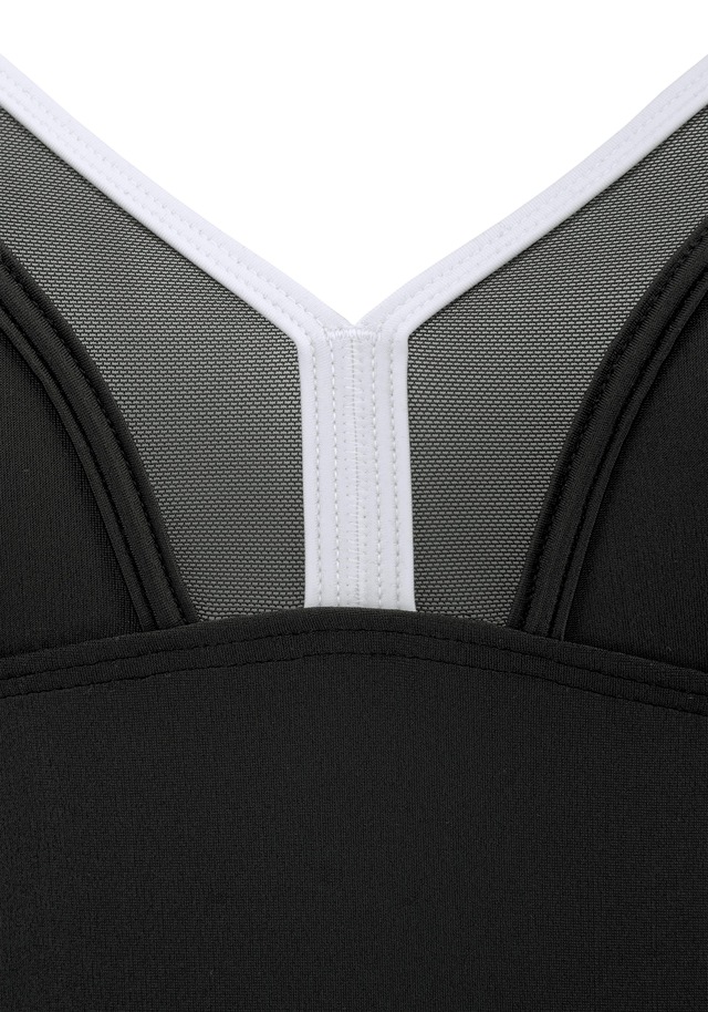 LASCANA Badeanzug mit Mesh-Einsatz und Shaping-Effekt