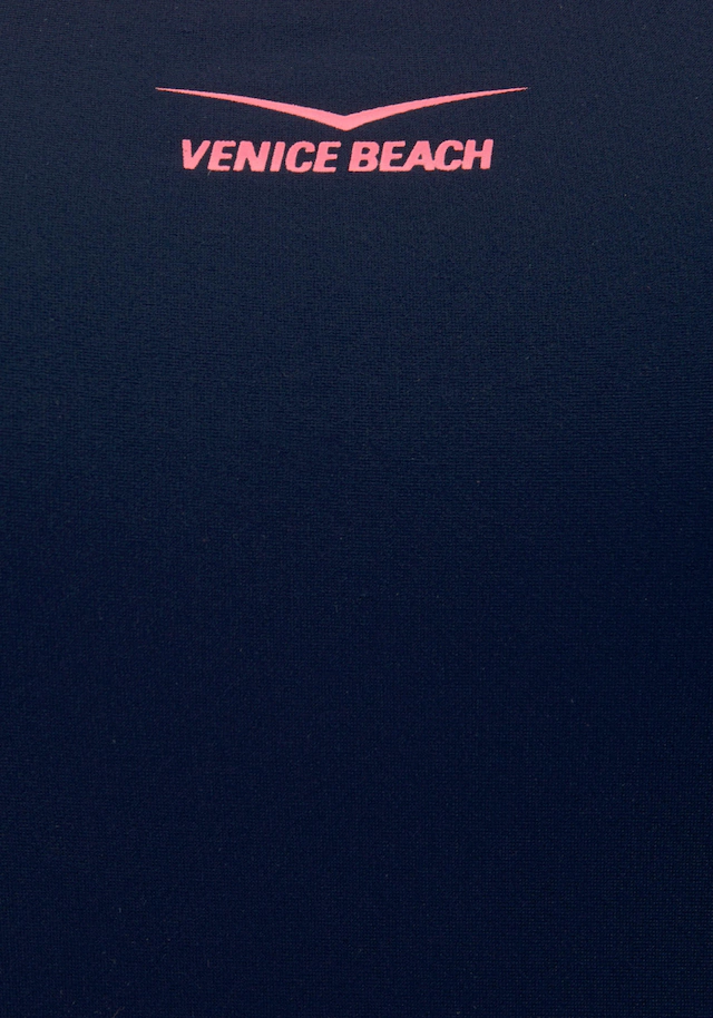 Venice Beach Badeanzug mit Einsätzen in Melange-Optik
