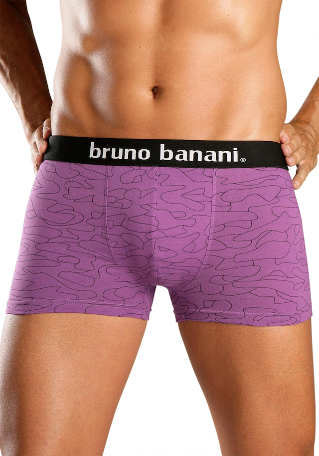 Bruno Banani Boxer »Boxershorts für Herren« Packung, 4 Stk. mit Kontrast-Webbund