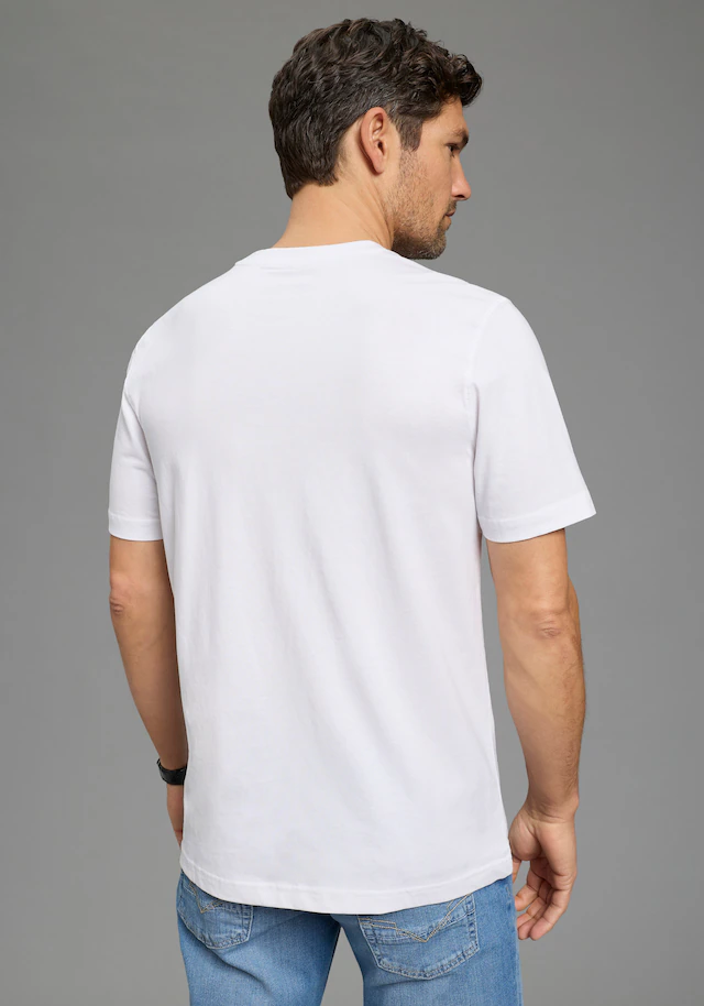 Man's World Rundhalsshirt 5er-Pack, Kurzarm, Regular Fit, unifarben, Rundhals, aus Baumwolle