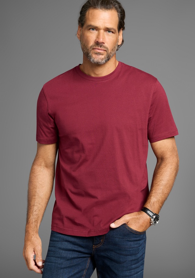 Man's World Rundhalsshirt 5er-Pack, Kurzarm, Regular Fit, unifarben, Rundhals, aus Baumwolle