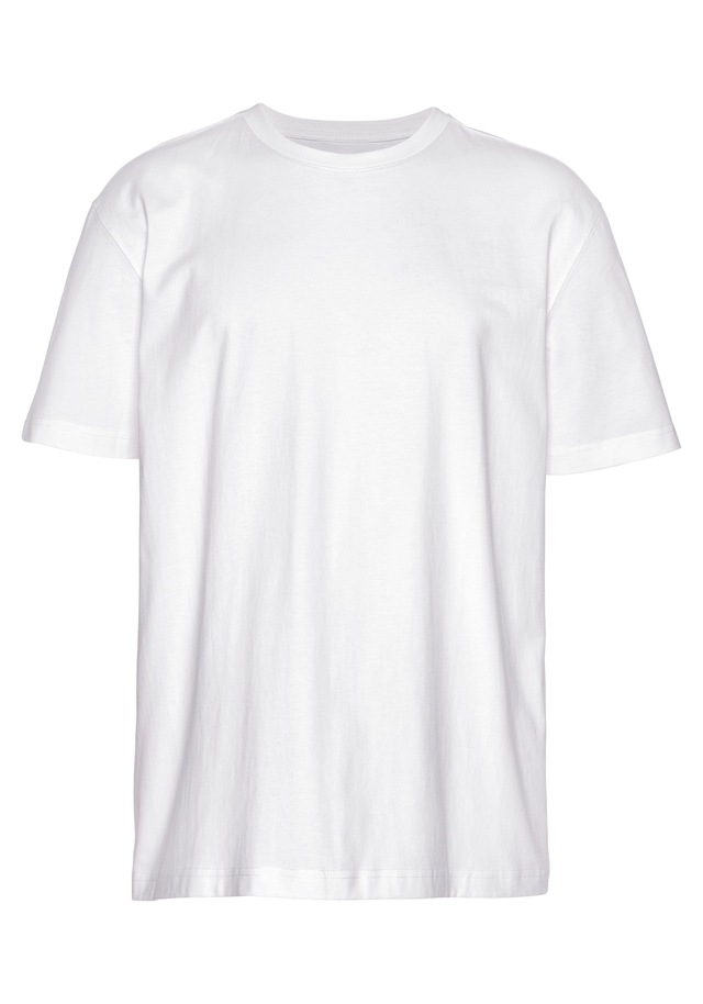 Man's World Rundhalsshirt 5er-Pack, Kurzarm, Regular Fit, unifarben, Rundhals, aus Baumwolle
